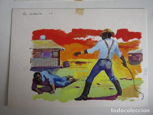 C&oacute;mics: PINTURA ORIGINAL GOUACHE ILUSTRADOR &rdquo;DELFIN VILLA&rdquo; - LA CABA&Ntilde;A DEL TIO TOM- LIBROS JUVENILES - MAVES
