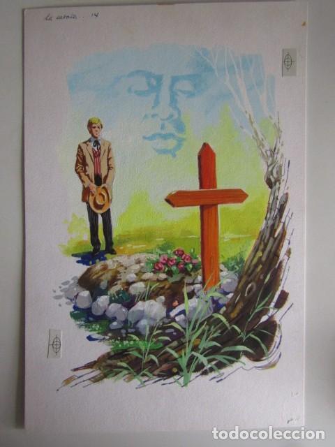 C&oacute;mics: PINTURA ORIGINAL GOUACHE ILUSTRADOR &rdquo;DELFIN VILLA&rdquo; - LA CABA&Ntilde;A DEL TIO TOM- LIBROS JUVENILES - MAVES