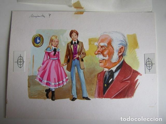C&oacute;mics: PINTURA ORIGINAL GOUACHE ILUSTRADOR &rdquo;DELFIN VILLA&rdquo; - MUJERCITAS - LIBROS JUVENILES - VOL. 6 - MAVES