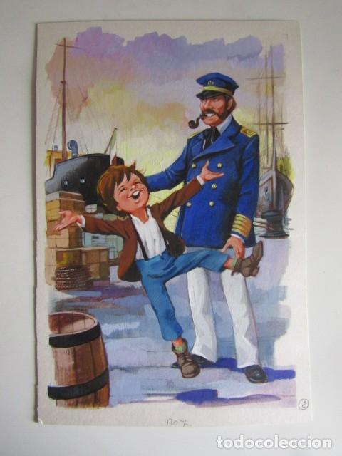 C&oacute;mics: PINTURA ORIGINAL GOUACHE ILUSTRADOR &rdquo;DELFIN VILLA&rdquo; - DE LOS APENINOS A LOS ANDES -MAVES