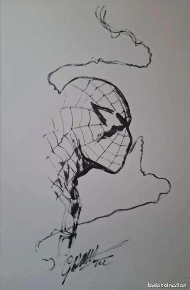 C&oacute;mics: Dibujo original de Spider-man por Gabriele Dell'Otto