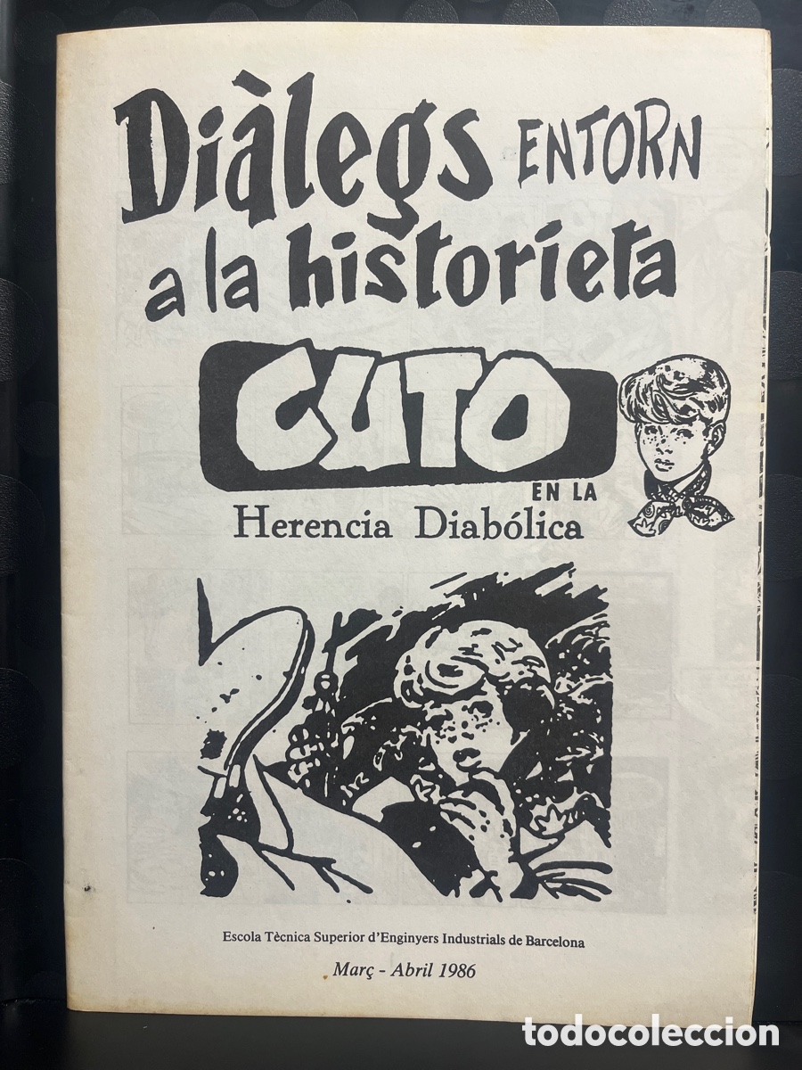 C&oacute;mics: DI&Aacute;LEGS ENTORN A LA HISTORIETA : CUTO EN LA HERENCIA DIAB&Oacute;LICA ( 1986 )