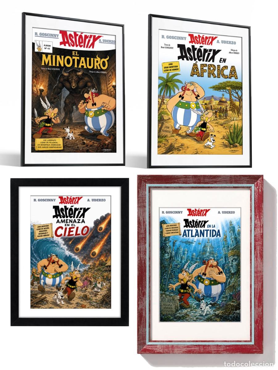 Fumetti: Coleccion de 32 portadas de comics ineditas de ASTERIX en formato poster DinA3 (30x42 cm)