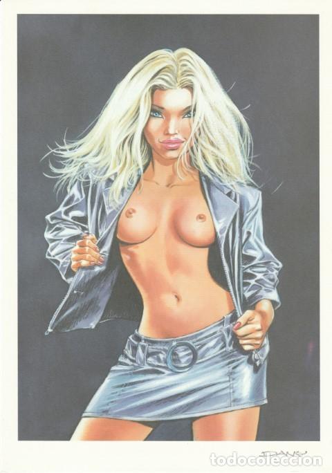 C&oacute;mics: EX LIBRIS BLONDE VESTE OUVERTE PINUP DANY 1999 BD