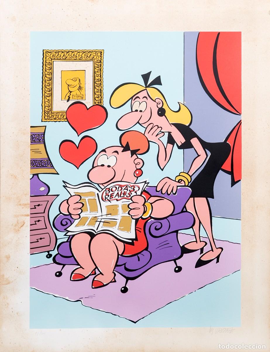C&oacute;mics: V&aacute;zquez - Serigraf&iacute;a - Firmada y numerada - Las hermanas Gilda