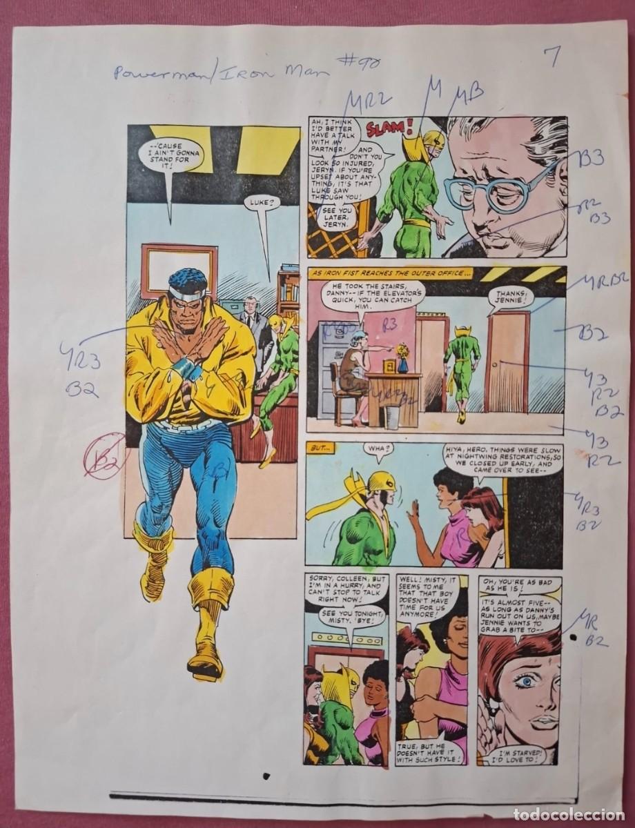 C&oacute;mics: Guia de color original Power-man Iron fist #90