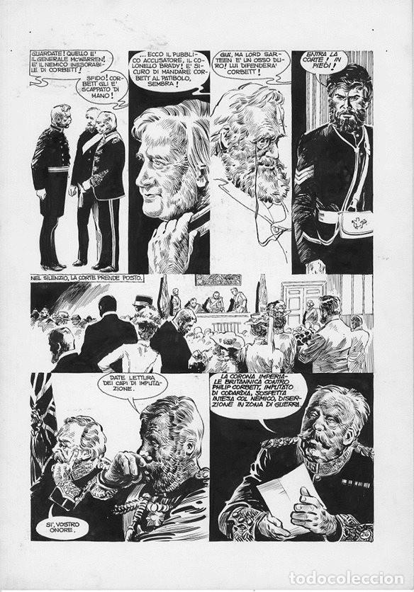 Comics: P&aacute;gina Original de Enric Si&oacute; - Lord Shark p.26 - Corriere Dei Ragazzi 1976