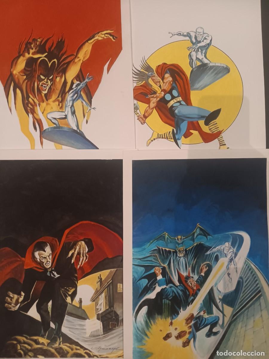 C&oacute;mics: 4 encargos recreaciones comic vertice Lopez espi dracula silver surfer