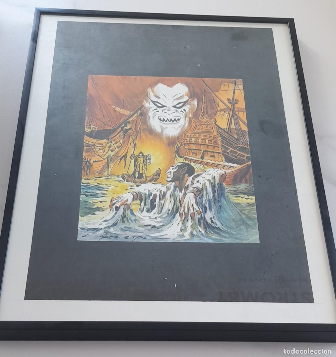 C&oacute;mics: Reproducci&oacute;n A3 de Rafael L&oacute;pez Espi de Namor n 7 de Vertice formato taco Versi&oacute;n 1
