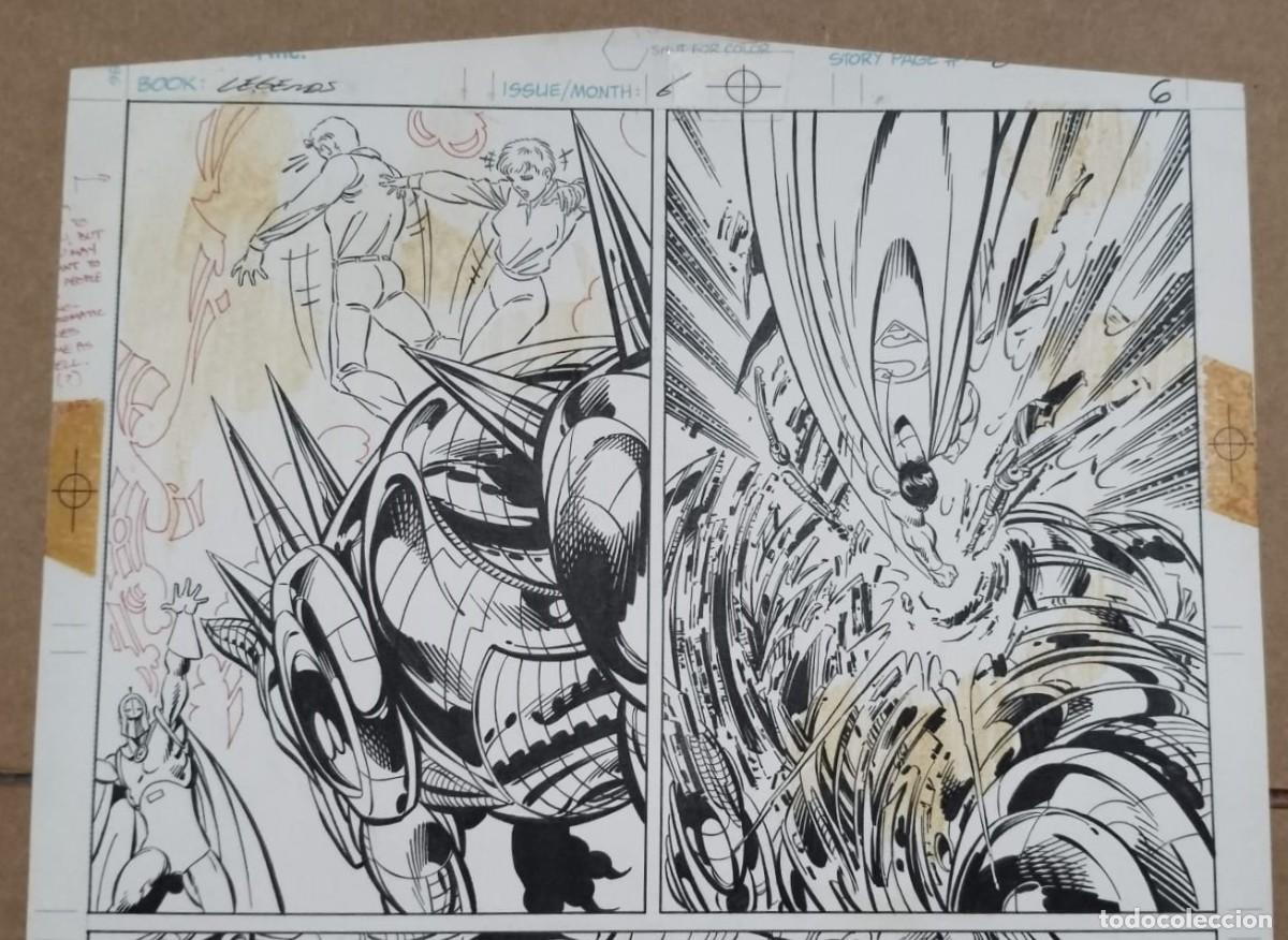 C&oacute;mics: P&aacute;gina Original C&oacute;mic &rdquo;Legends&rdquo; - John Byrne (DC Comics) - Foto 2