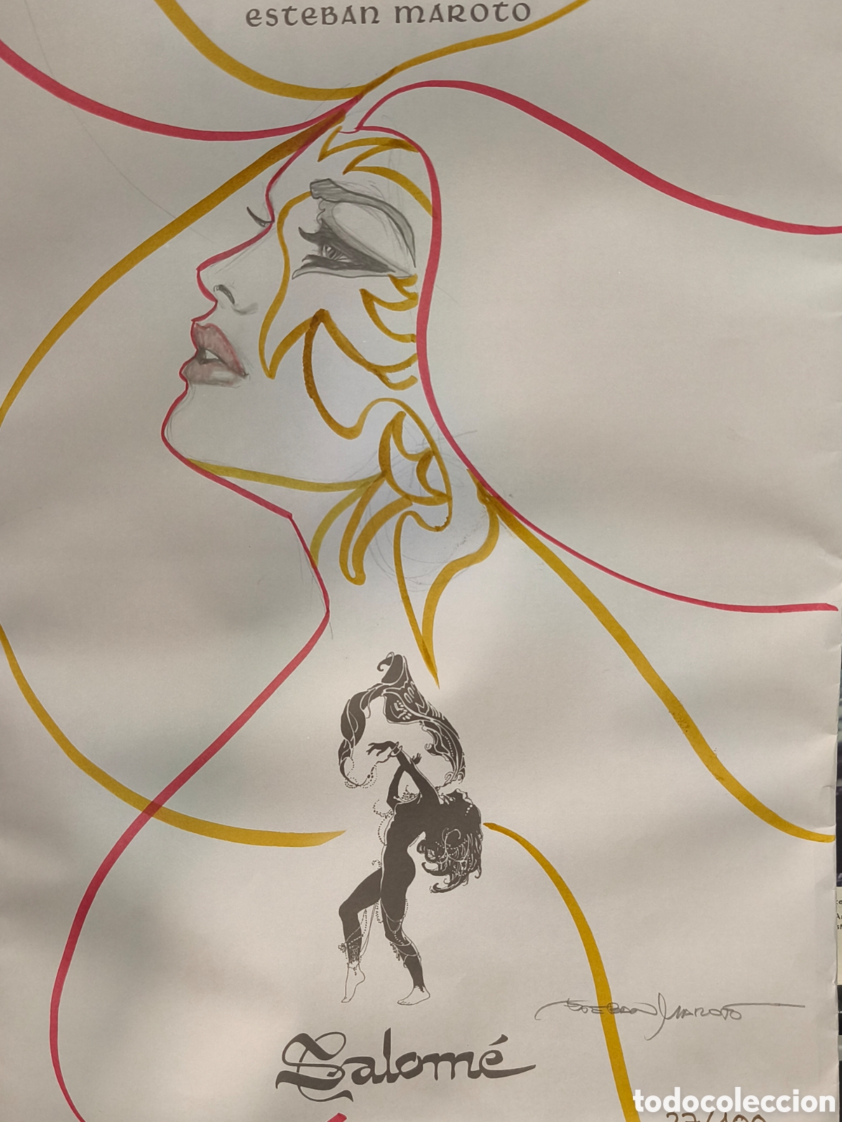 C&oacute;mics: Esteban Maroto - Portafolio Salom&eacute; 27/100 con Dibujo Original A&ntilde;o de creaci&oacute;n: 2019