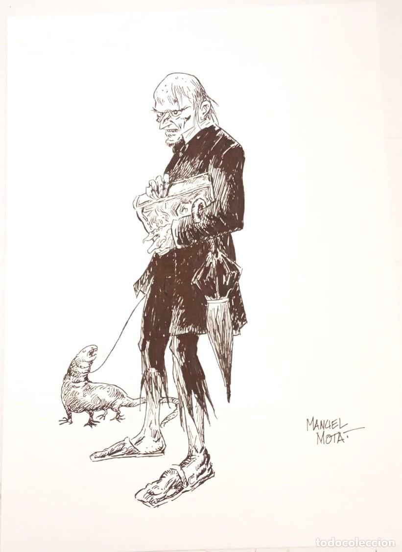 Comics: MAGN&Iacute;FICA COMISSION ORIGINAL DEL T&Iacute;O CREEPY EN A3