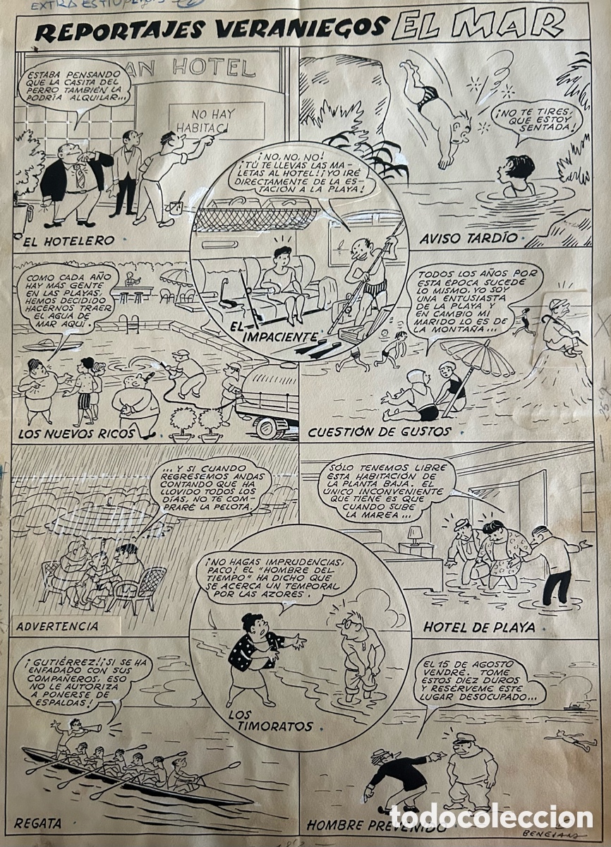 C&oacute;mics: Benejam. Reportajes veraniegos: el mar. TBO - Foto 1