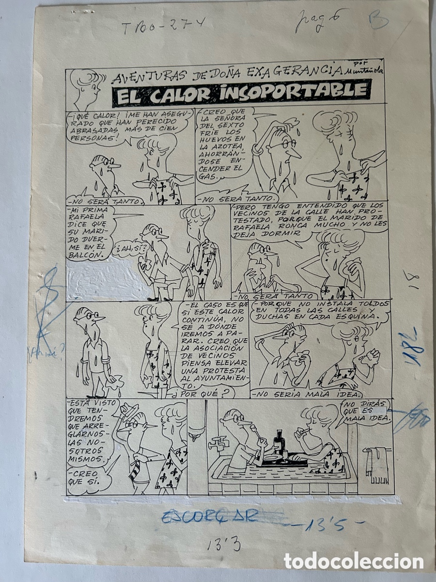 C&oacute;mics: El calor insoportable, TBO, Munta&ntilde;ola