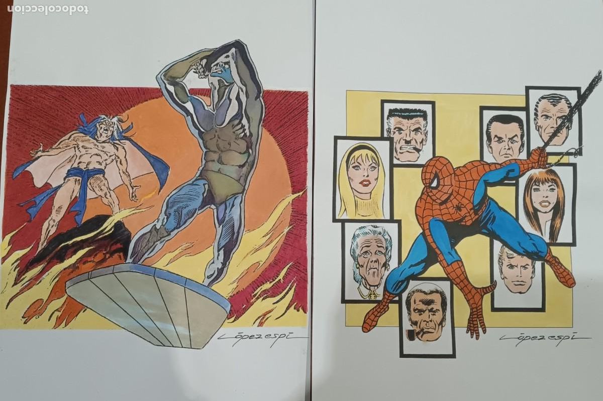 C&oacute;mics: dibujos a4 spiderman estela plateada Lopez espi