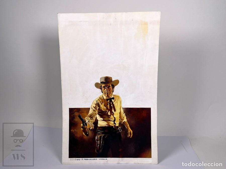 Comics: Obra Original Portada ? Fernando Fern&aacute;ndez - Cawboy / Western - Norma - A&ntilde;os 60-70
