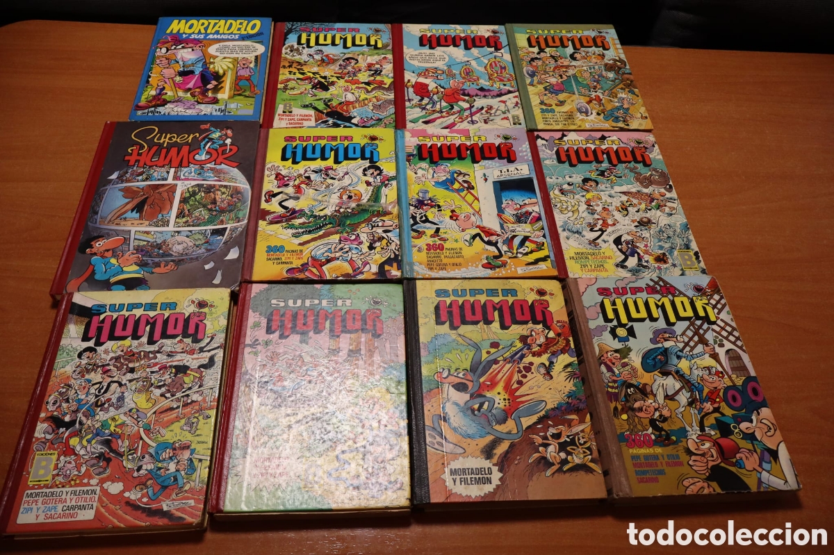 C&oacute;mics: Lote 12 comics antiguos super humor tapa dura