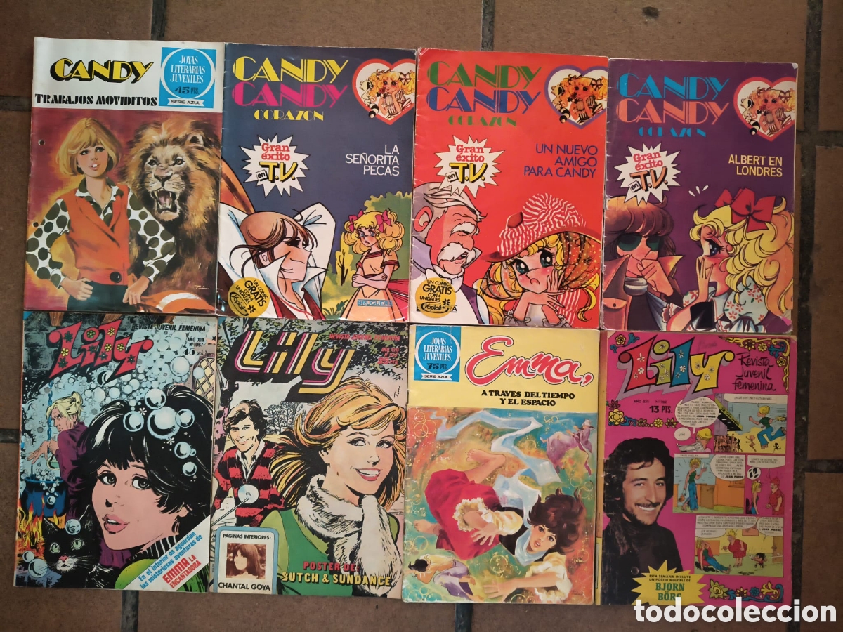 C&oacute;mics: Lote 8 tebeos antiguos Candy Candy Lily Emma Bruguera