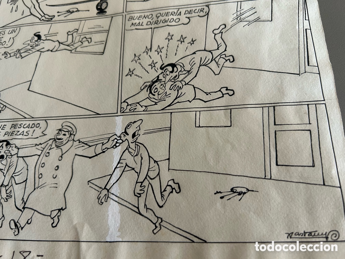 C&oacute;mics: Castanys, dibujo para TBO firmado