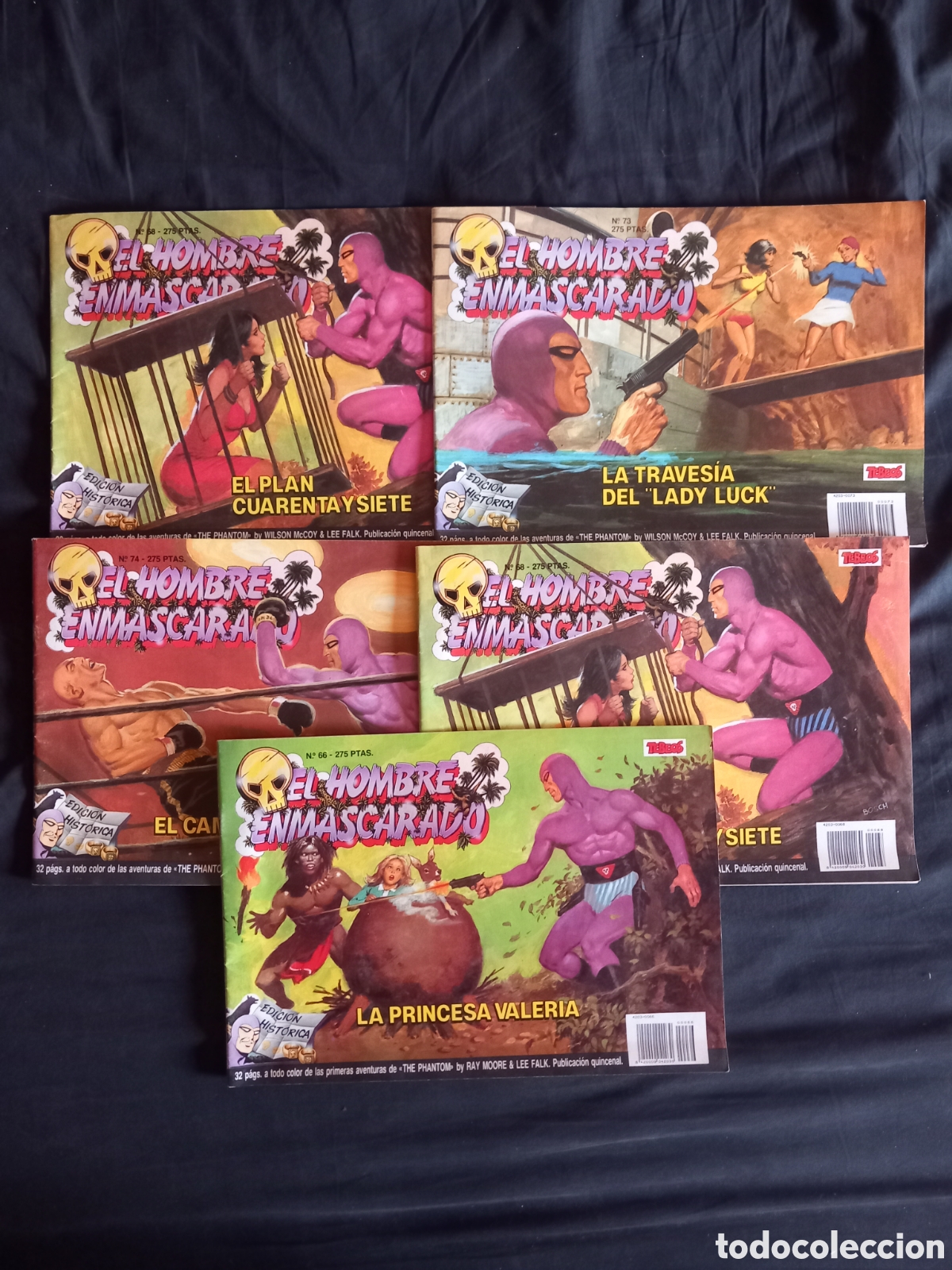C&oacute;mics: Lote revistas El hombre fmmascarado12,45