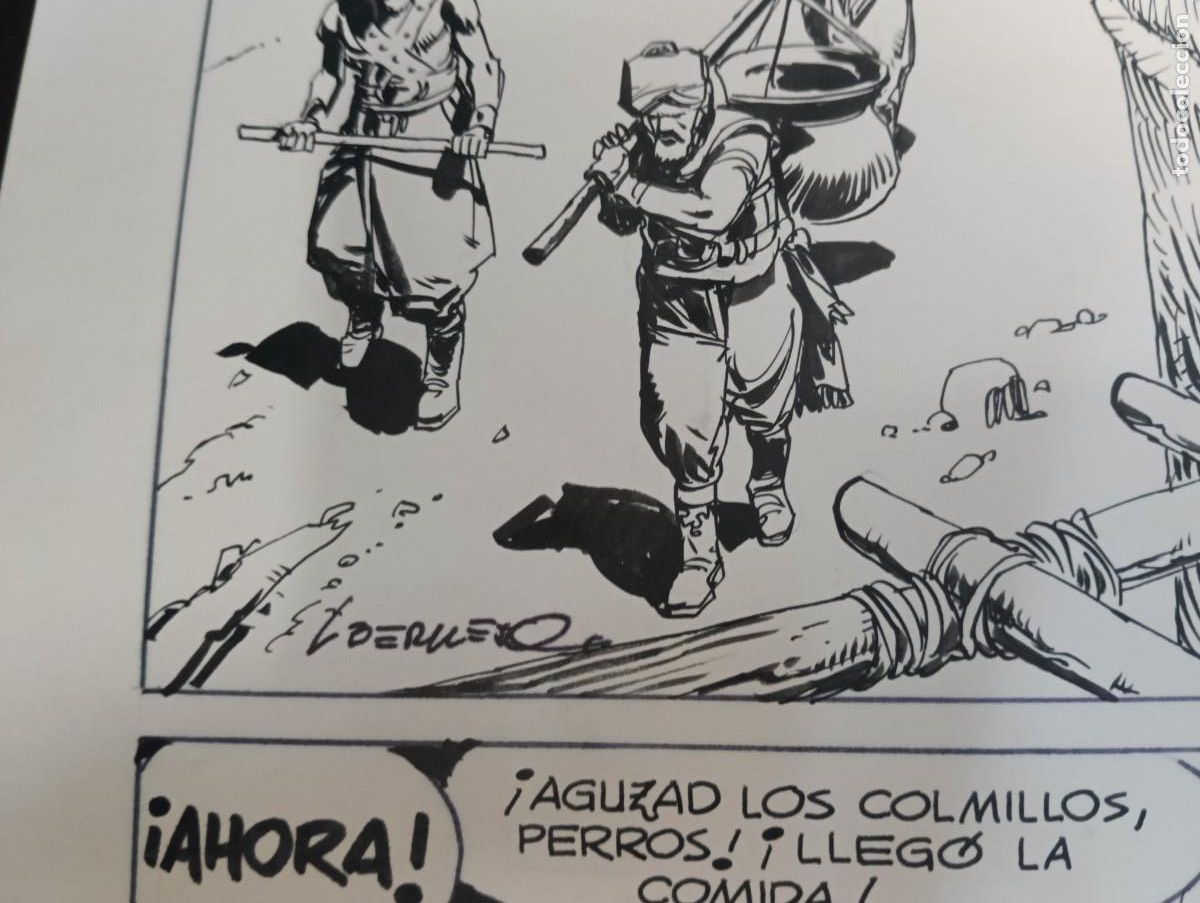 C&oacute;mics: PAGINA ORIGINAL CAPITAN TRUENO DE BERMEJO - Foto 2