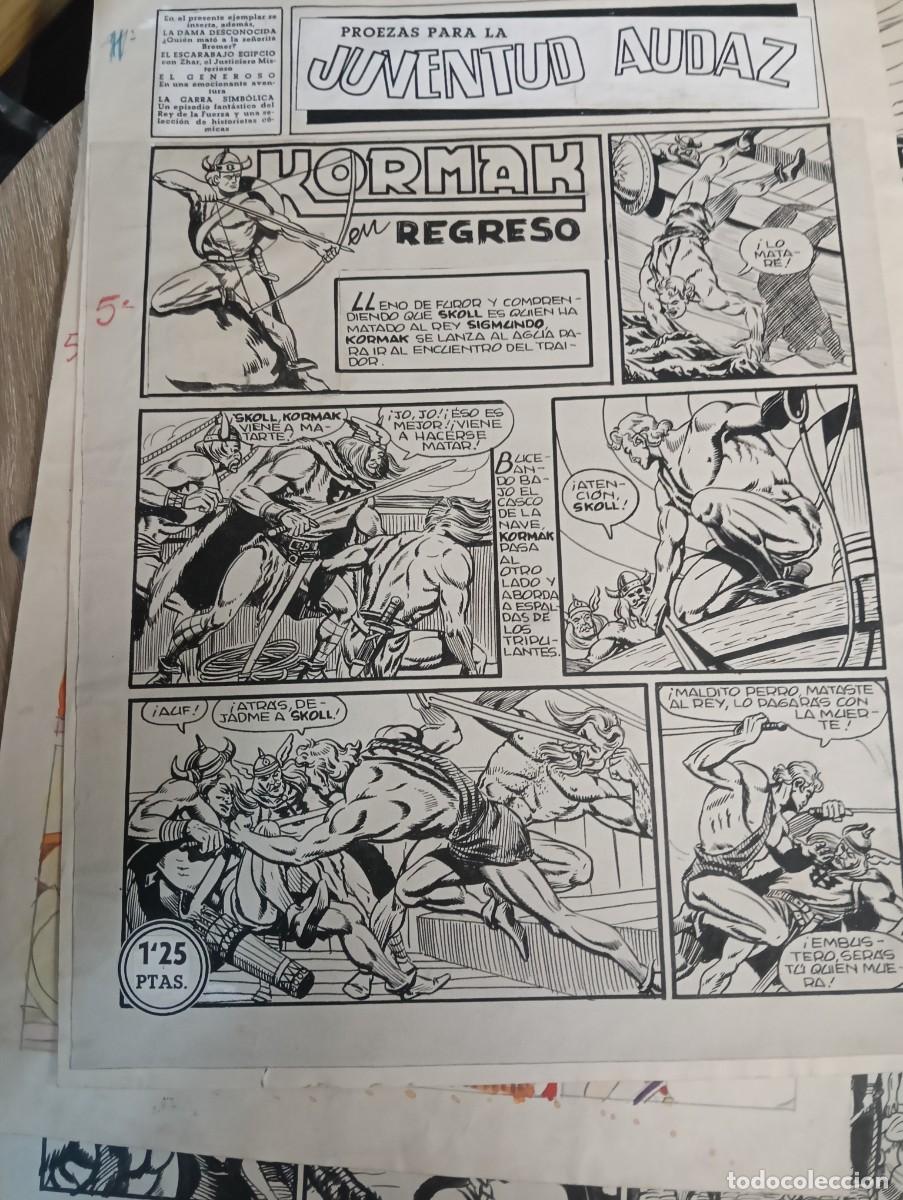 C&oacute;mics: ORIGINALES DE MIGUEL QUESADA KORMAK JUVENTUD AUDAZ