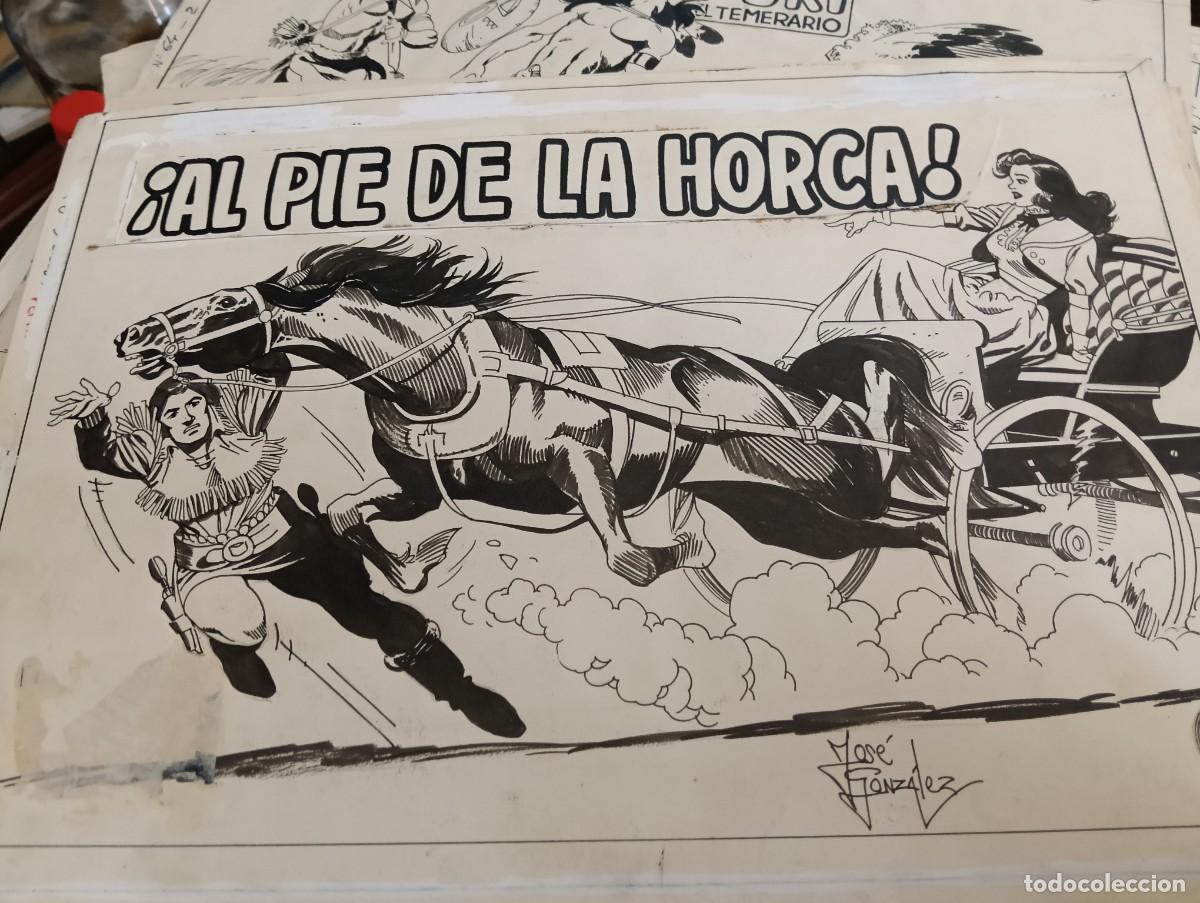 C&oacute;mics: ORIGINALES DE YUKI EL TEMERARIO AL PIE DE LA HORCA DE JOS&Eacute; GONZ&Aacute;LEZ