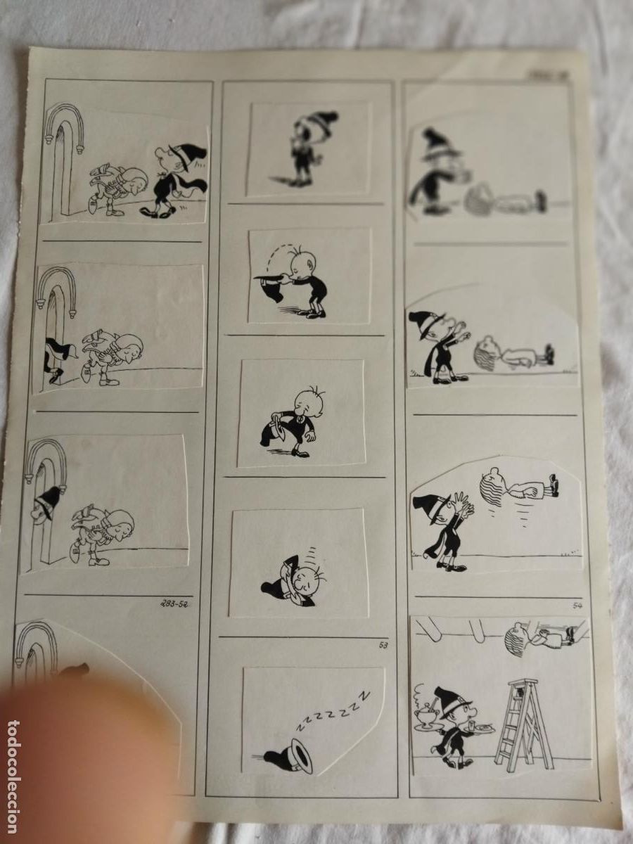 Comics: 3 TIRAS DE DIBUJOS ORIGINALES DE PICANYOL DE OT EL BRUIXOT.