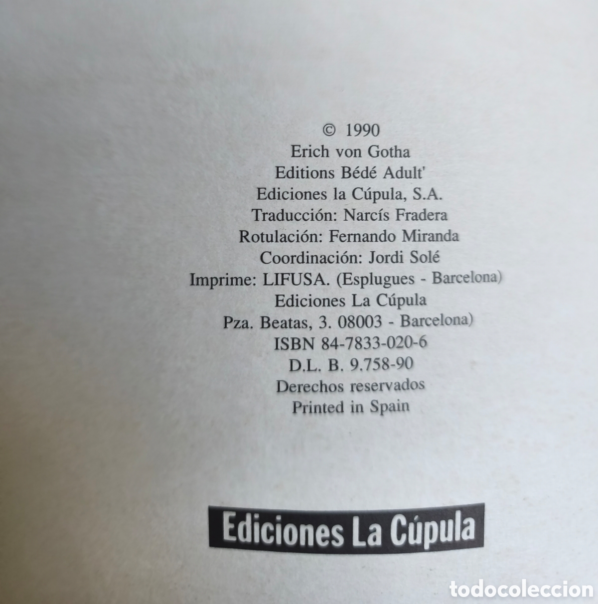C&oacute;mics: Los Infortunios de Janice (II) &mdash; Ediciones La C&uacute;pula, 1990 - Foto 3