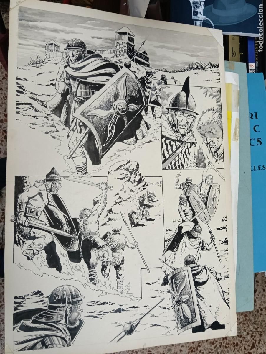 C&oacute;mics: PAGINA ORIGINAL JESUS BLASCO THE LONG WAY HOUSE