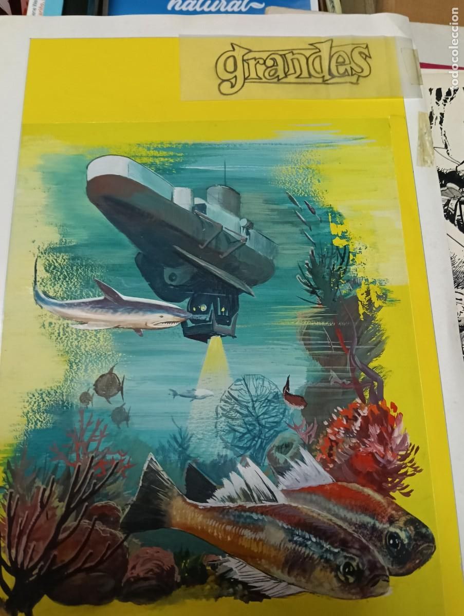 C&oacute;mics: PORTADA ORIGINAL GRANDES PROFUNDIDADES DEL MAR
