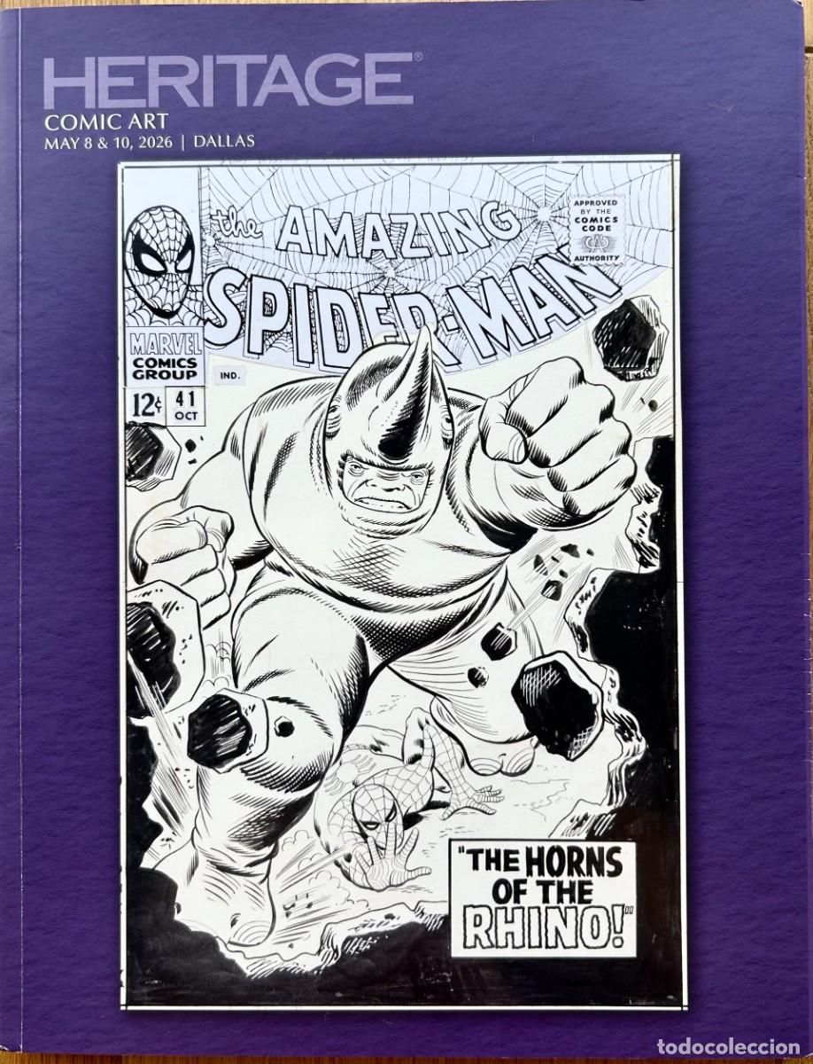 C&oacute;mics: Cat&aacute;logo Subasta HERITAGE - COMIC ART AUCTION Dallas 8-10 Mayo 2026