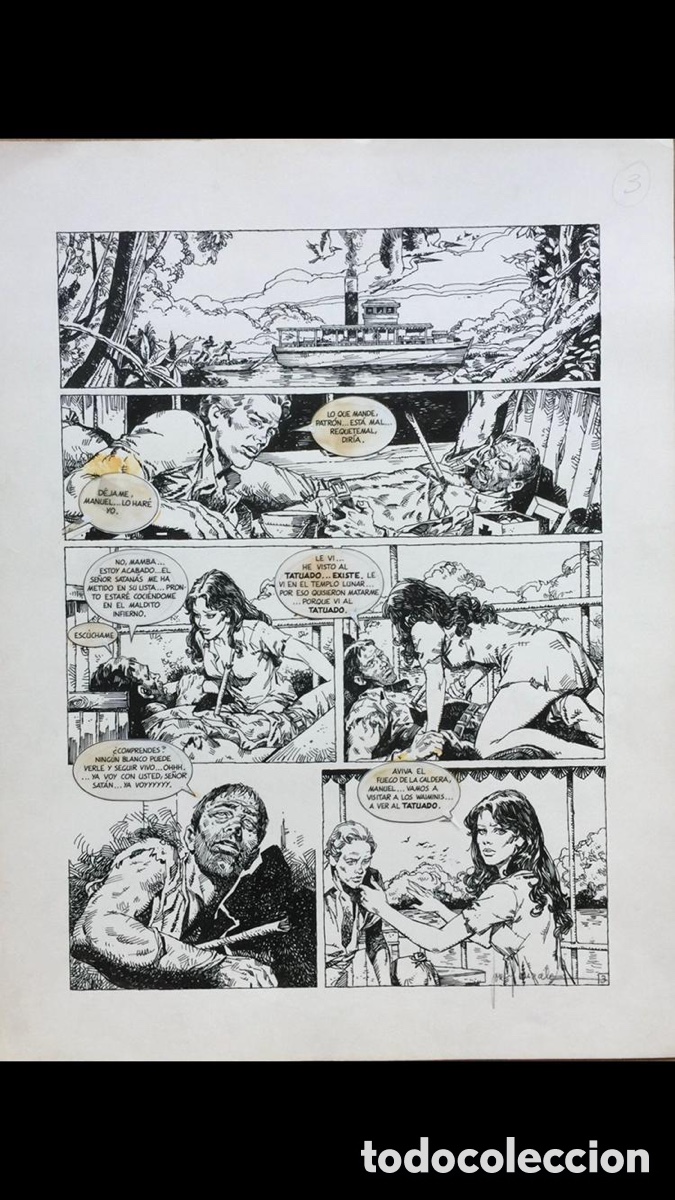 C&oacute;mics: Jos&eacute; Pepe Gonz&aacute;lez - Dibujo original Mamba