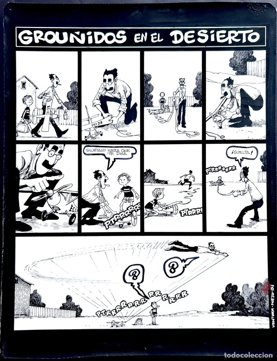 Comics: GROU&Ntilde;IDOS EN EL DESIERTO EL JUEVES 202 Enrique Ventura y Nieto 1981 &rdquo;Cuestionando a Newton&rdquo;