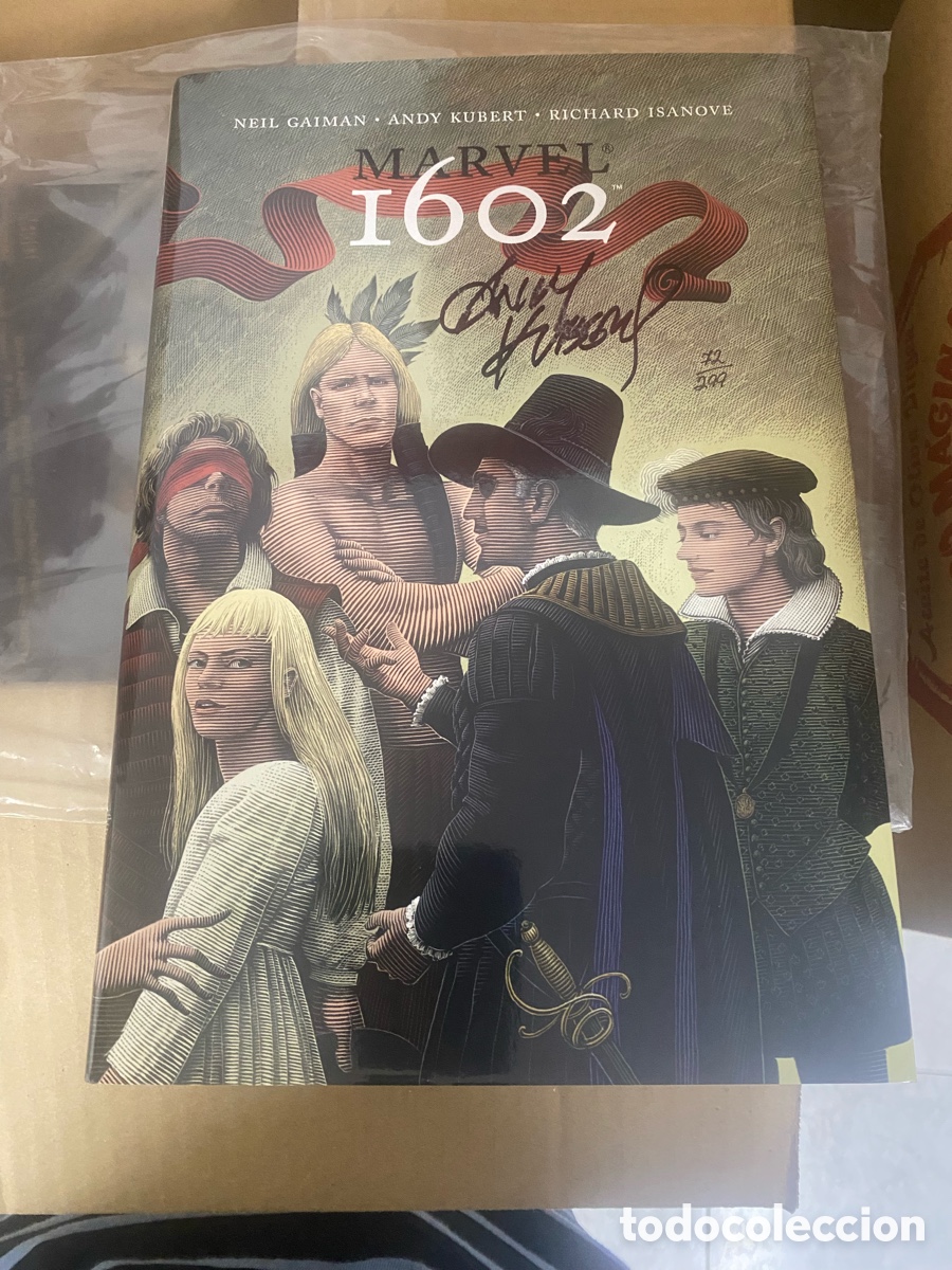 C&oacute;mics: Marvel 1602 Hardcover SIGNED by Andy Kubert COA Dynamic Forces #72/299 - Foto 1