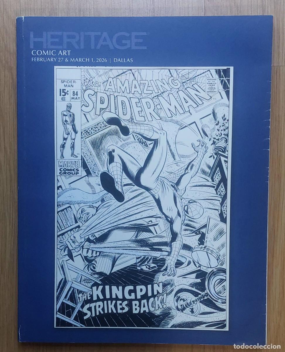 C&oacute;mics: CAT&Aacute;LOGO SUBASTA HERITAGE -COMIC ART FEBRERO/MARZO 2026 - DALLAS- COVER SPIDERMAN JOHN ROMITA SR.