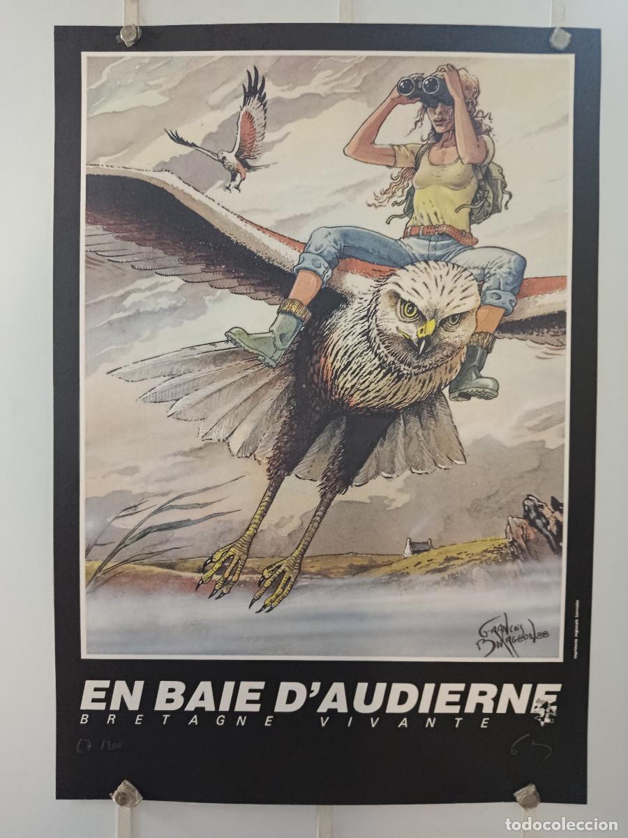 C&oacute;mics: P&Oacute;STER EN BAIE D'AUDIERNE - BRETAGNE VIVANTE - FRAN&Ccedil;OIS BOURGEON - NUMERADO Y FIRMADO