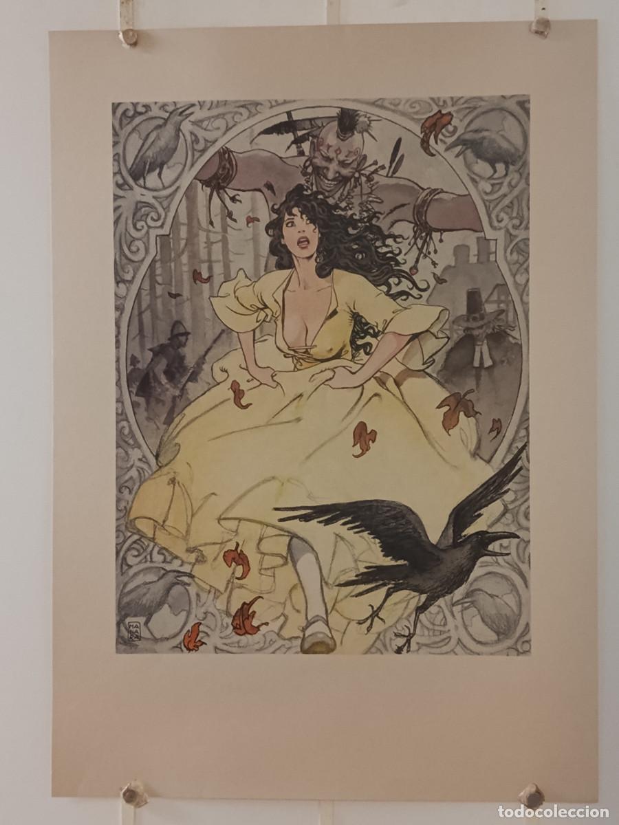 C&oacute;mics: LITOGRAF&Iacute;A (70X50CM) VERANO INDIO - MILO MANARA - MUY BUEN ESTADO