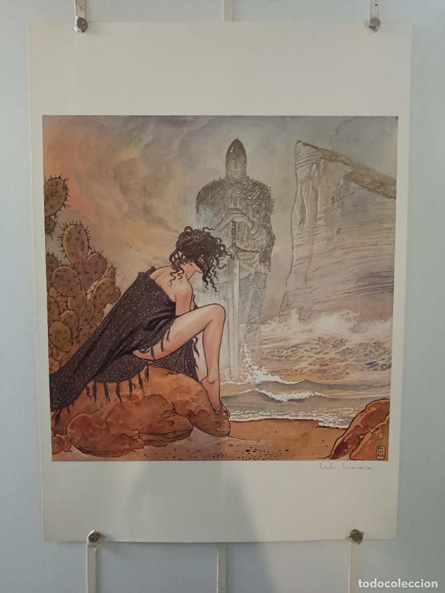 C&oacute;mics: LITOGRAF&Iacute;A (69X49CM) MILO MANARA - FIRMADA - MUY BUEN ESTADO