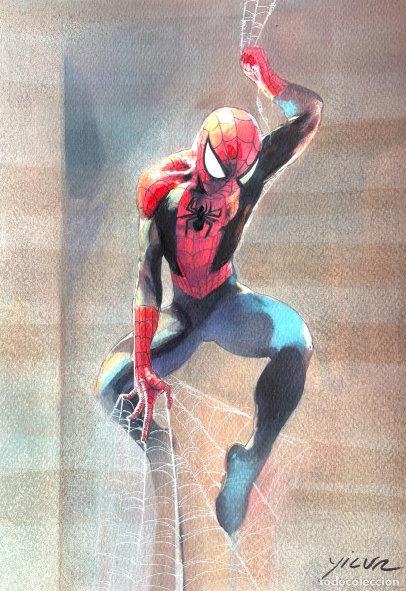 C&oacute;mics: SPIDERMAN ILUSTRACION ORIGINAL PERSONAJES MARVEL