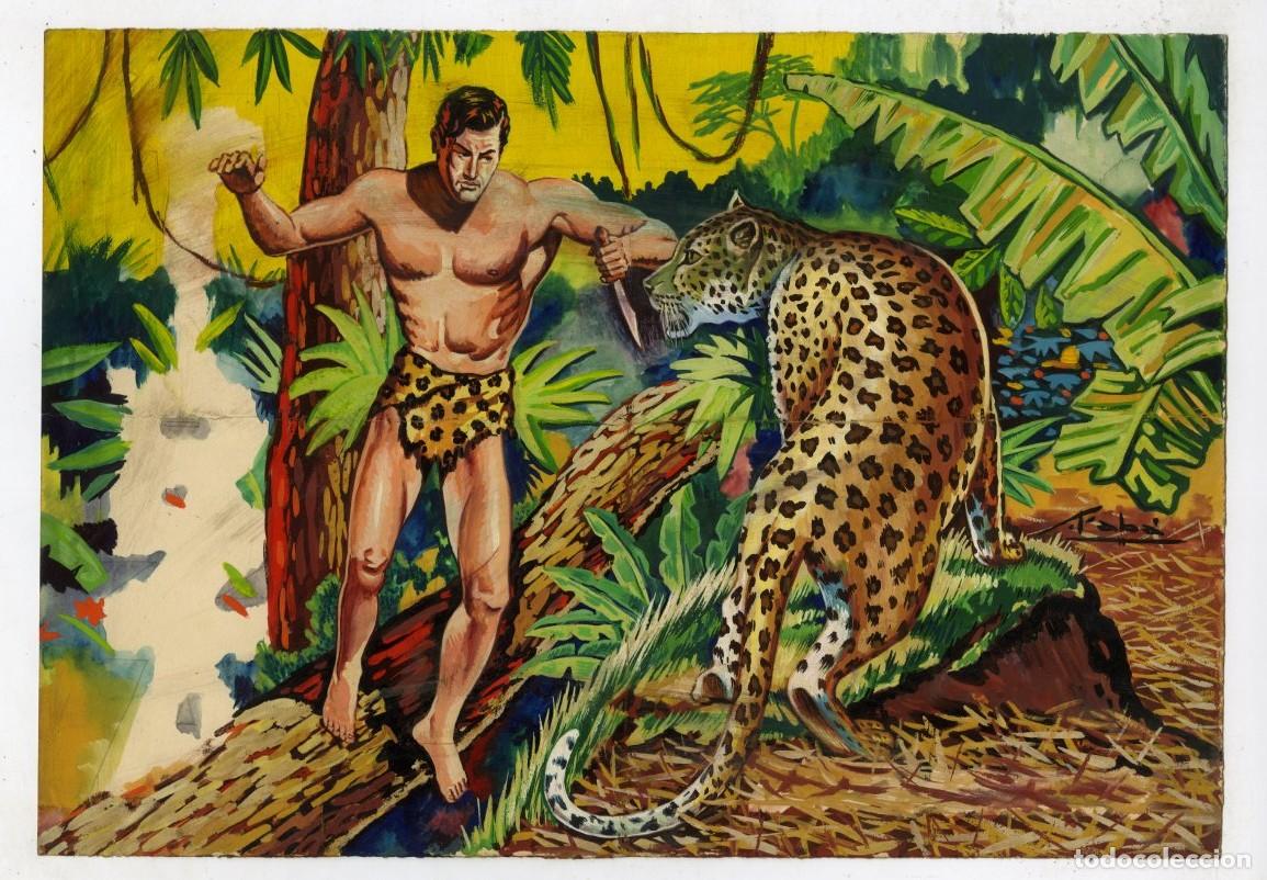 C&oacute;mics: Ilustraci&oacute;n Original Tarz&aacute;n de Salvador Faba
