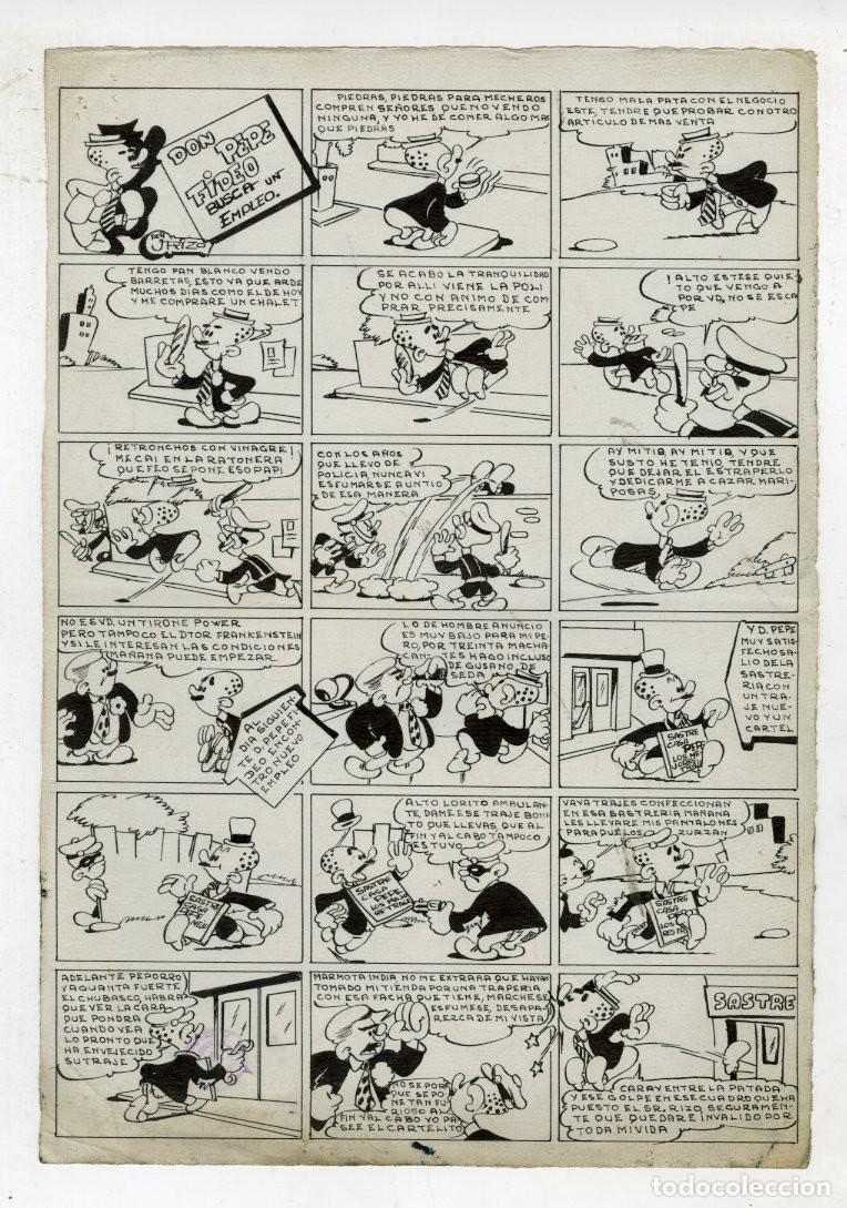 C&oacute;mics: P&aacute;gina Original de Jos&eacute; Rizo - Editorial Marco - Foto 1