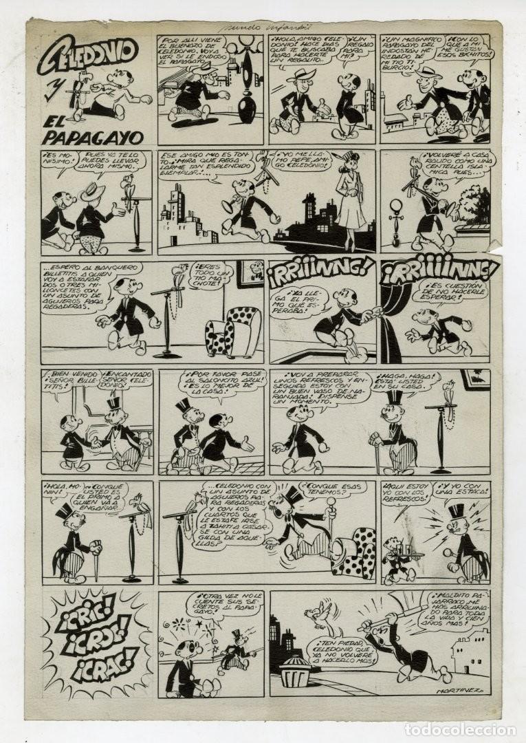 C&oacute;mics: P&aacute;gina Original de Mart&iacute;nez Osete - Editorial Marco