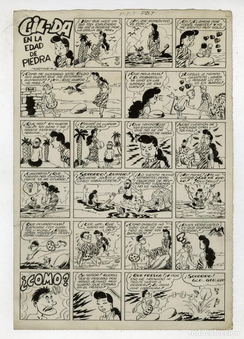 C&oacute;mics: P&aacute;gina Original de Mart&iacute;nez Osete - Editorial Marco