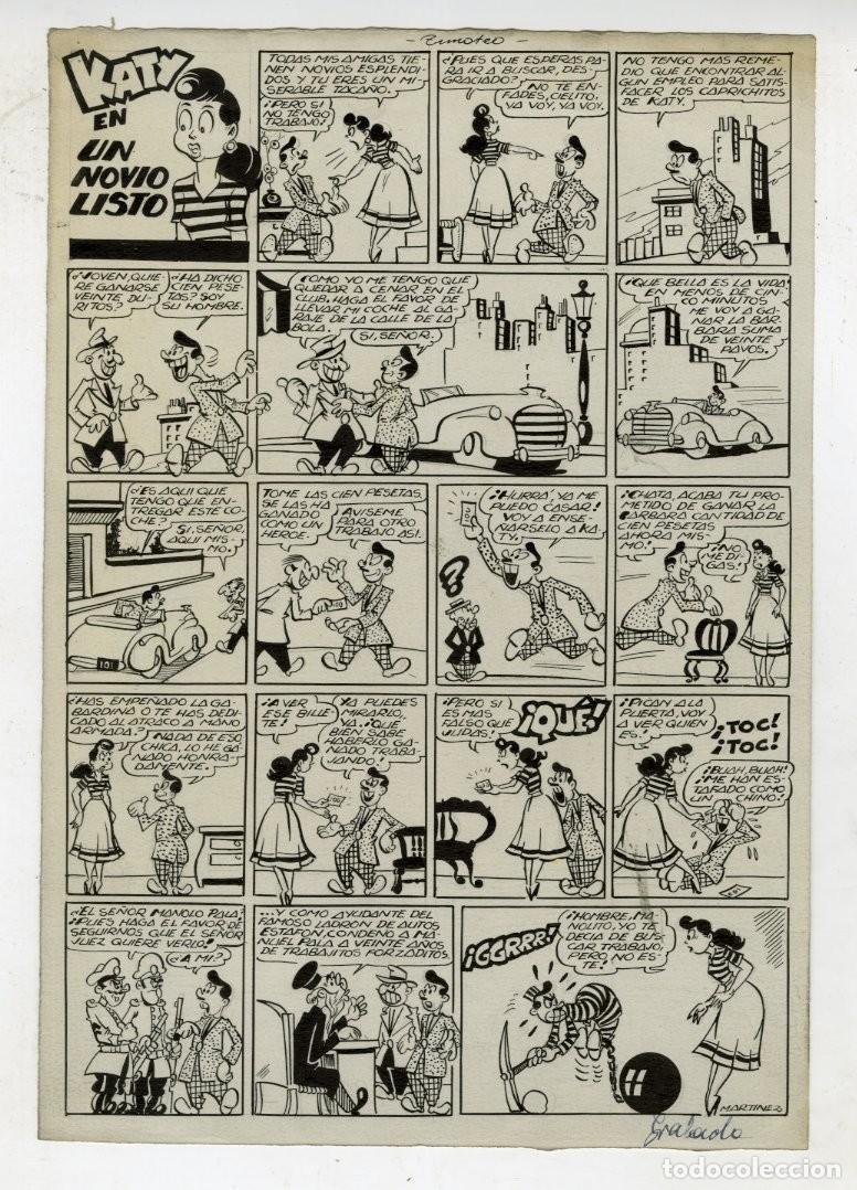 C&oacute;mics: P&aacute;gina Original de Mart&iacute;nez Osete - Editorial Marco