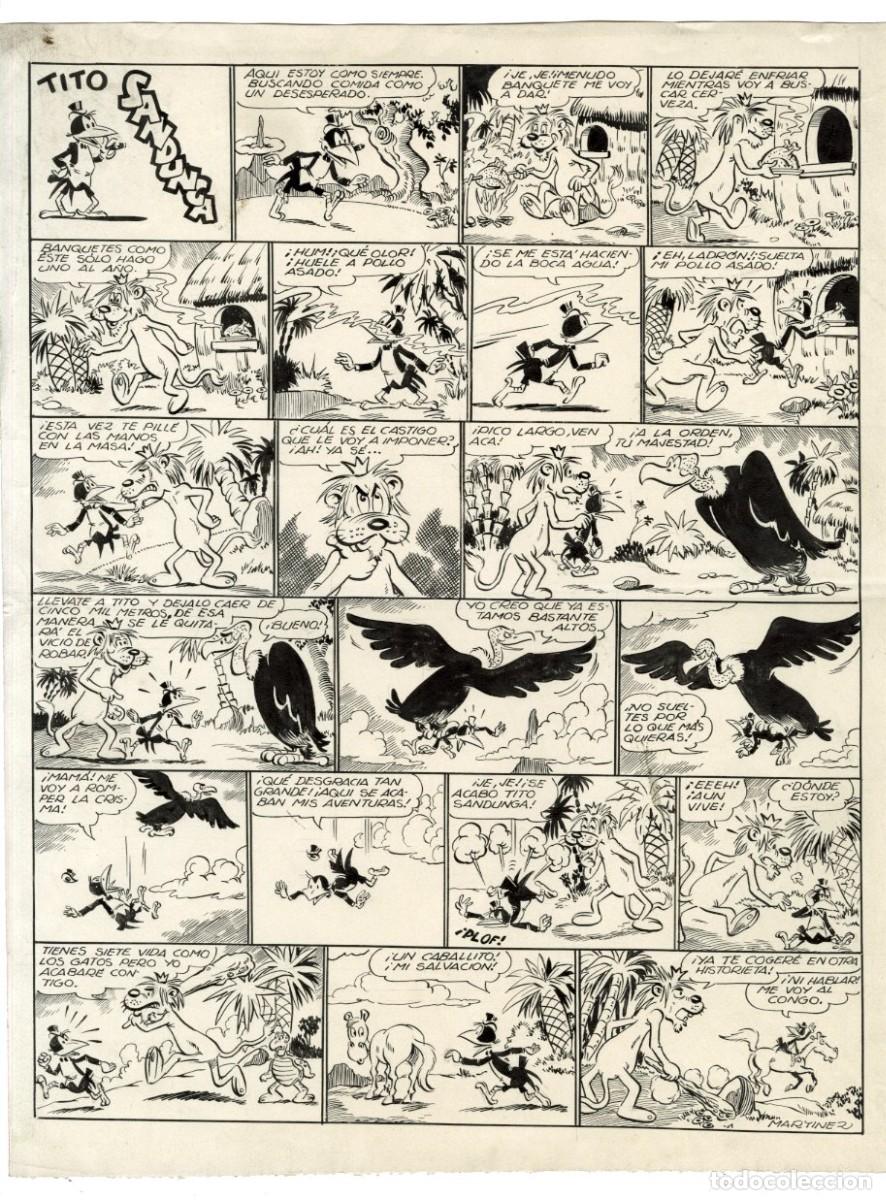 C&oacute;mics: P&aacute;gina Original de Mart&iacute;nez Osete - Editorial Marco - Foto 1
