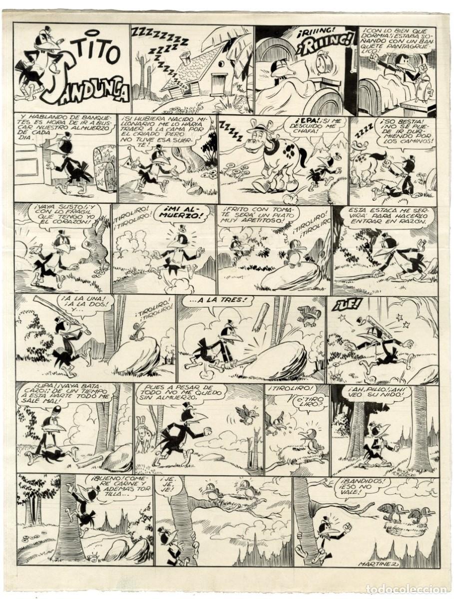 C&oacute;mics: P&aacute;gina Original de Mart&iacute;nez Osete - Editorial Marco