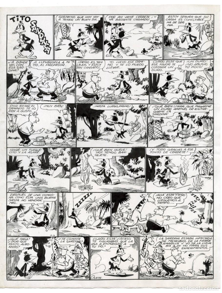 C&oacute;mics: P&aacute;gina Original de Mart&iacute;nez Osete - Editorial Marco - Foto 1