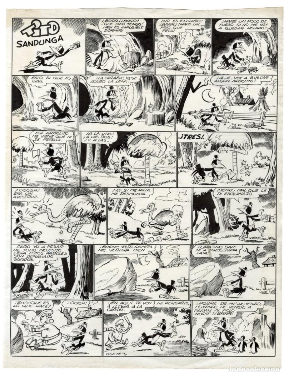C&oacute;mics: P&aacute;gina Original de Mart&iacute;nez Osete - Editorial Marco