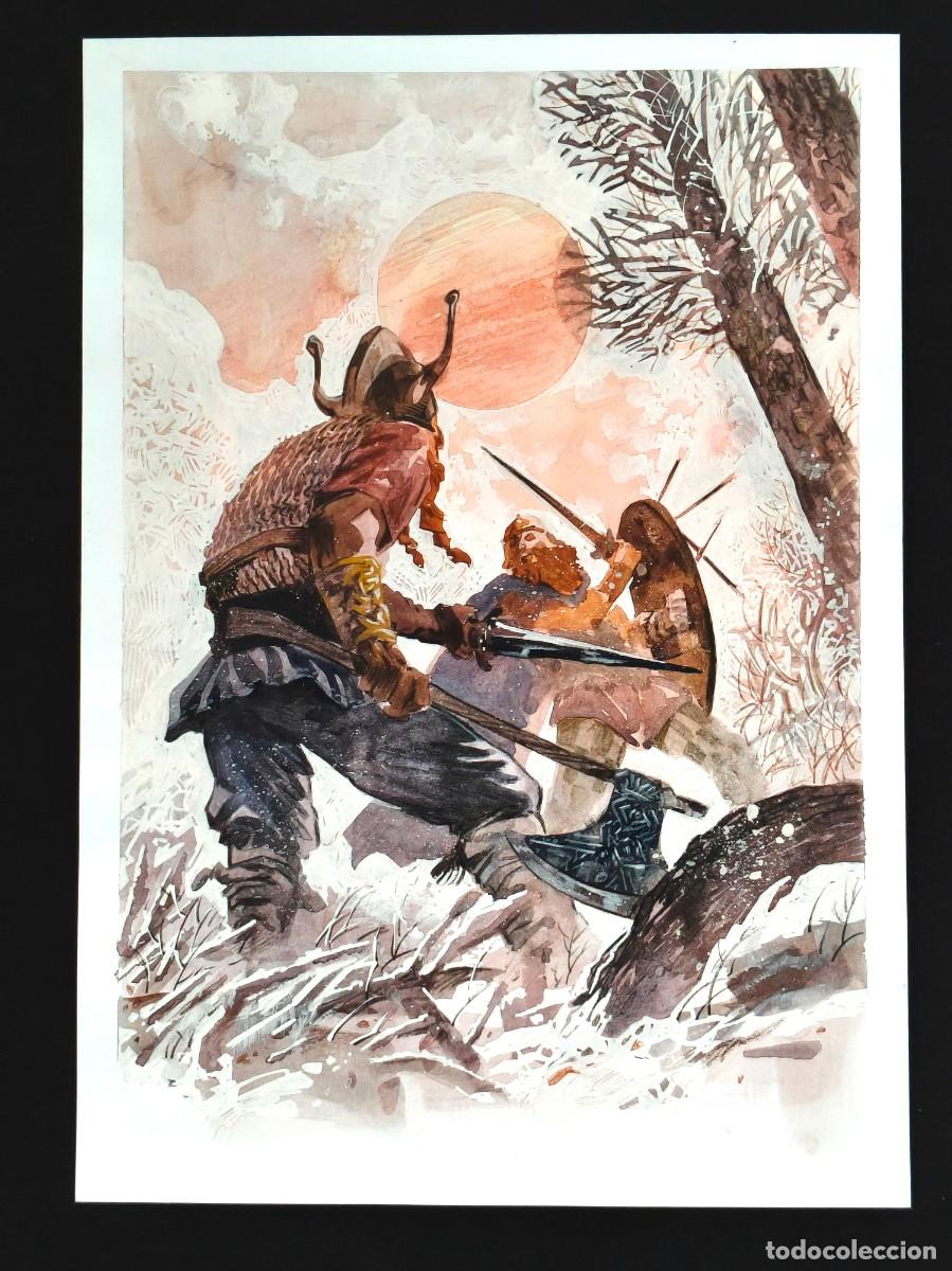 C&oacute;mics: Ilustraci&oacute;n original B&aacute;rbaros - Luca Bulgheroni